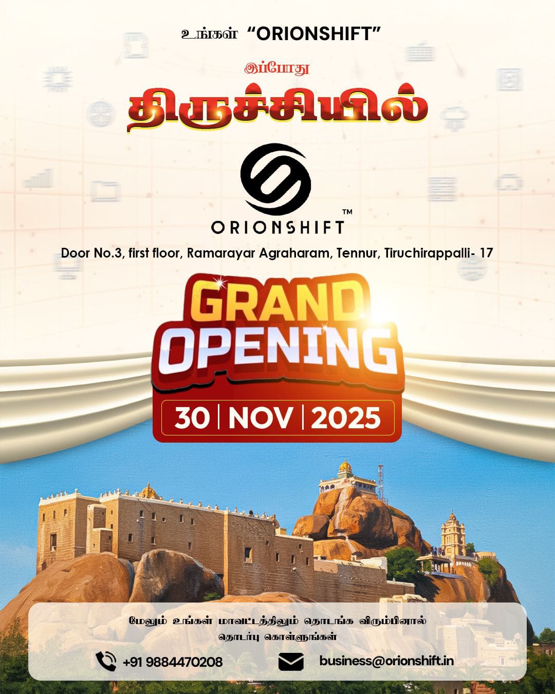 Trichy Orionshift Inauguration – Expanding Orionshift’s Strategic Execution